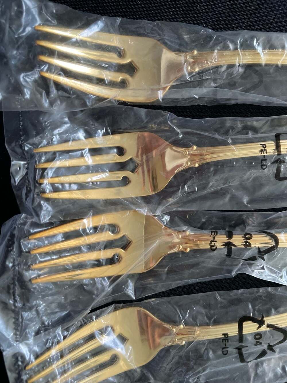 F.B. Rogers Gold Electroplate Flatware Set - Picture 9 of 14